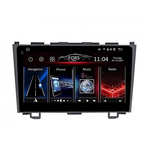 Radio Android FORS.auto FS 4 PRO  Honda CRV (4+64Gb, 9") 2006-2011