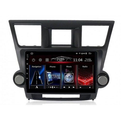 Radio Android FORS.auto FS 1 LITE  Toyota Highlander (1+32Gb, 10") 2007-2014