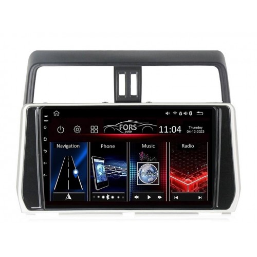 Radio Android FORS.auto FS 1 LITE  Toyota Prado (1+32Gb, 10") 2017-2020