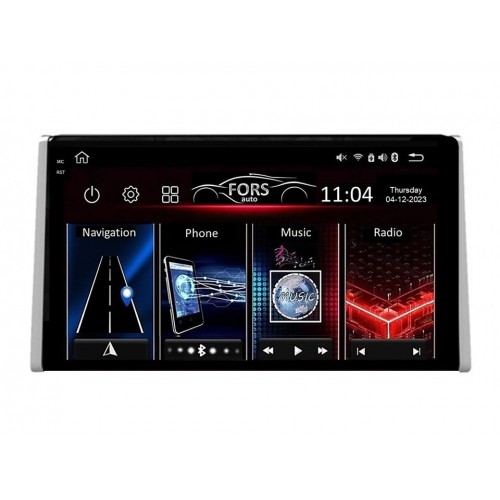 Radio Android FORS.auto FS 4 PRO  Toyota RAV4 (4+64Gb, 10") 2018-2022