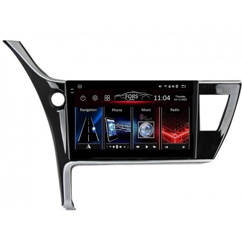 Radio Android FORS.auto FS 4 MAX  Toyota Corolla (4+32Gb, 10") 2017-2019
