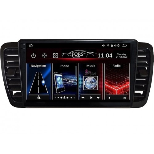 Radio Android FORS.auto FS 6 MAX  Subaru Legacy/Outback (6+128Gb, 9") 2004-2009