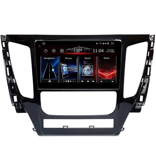 Radio Android FORS.auto FS 6 MAX Mitsubishi Pajero Sport/L200 (6+128Gb, 9") 2015-2021