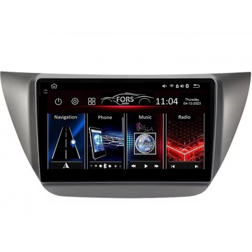 Radio Android FORS.auto FS 6 MAX  Mitsubishi Lancer IX (6+128Gb, 9", grey) 2006-2010