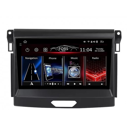 Radio Android FORS.auto FS 6 MAX  Ford Ranger (6+128Gb, 9", Black) 2015-2020