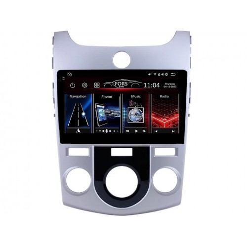 Radio Android FORS.auto FS 4 PRO  Kia Forte/Cerato (4+64Gb, 9", Manual AC) 2008-2012