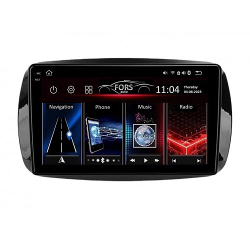 Radio Android FORS.auto FS 6 MAX   Smart Fortwo (6+128Gb, 9") 2016-2018