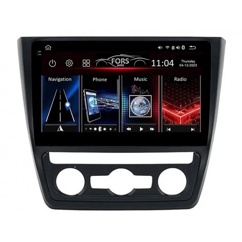 Radio Android FORS.auto FS 6 MAX  Skoda Yeti (6+128Gb, 10") 2014-2017