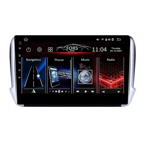 Radio Android FORS.auto FS 1 LITE  Peugeot 2008 (1+32Gb, 10") 2013-2019