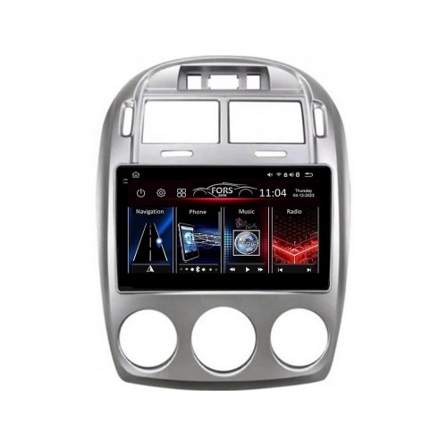 Radio Android FORS.auto FS 6 MAX  Kia Cerato (6+128Gb, 10", Manual AC) 2005-2012