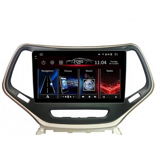Radio Android FORS.auto FS 6 MAX  Jeep Cherokee (6+128Gb, 10") 2014-2017